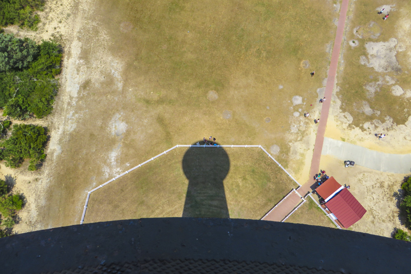 Vue du sommet de Cape Hatteras Lighthouse