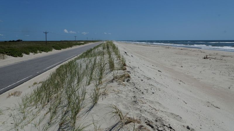 Route NC12 sur Ocracoke Island