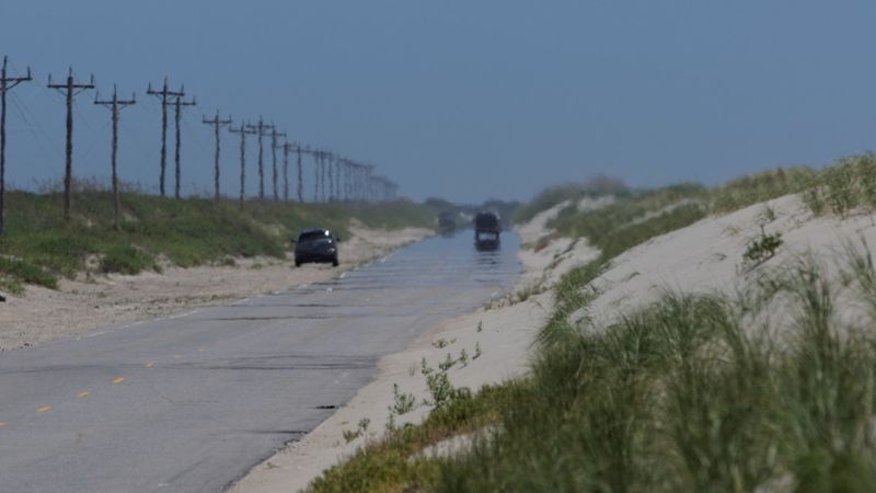 Route NC12 sur Ocracoke Island