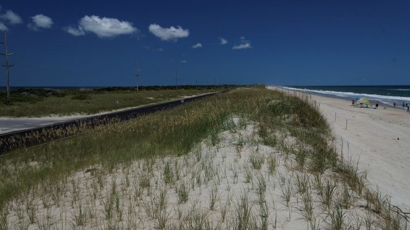 Route NC12 sur Hatteras Island