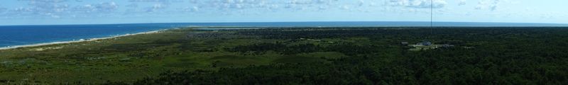 Vue de Cape Hatteras Lighthouse vers le Sud