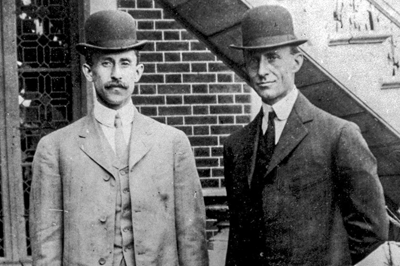 Orville et Wilbur Wright, 1908