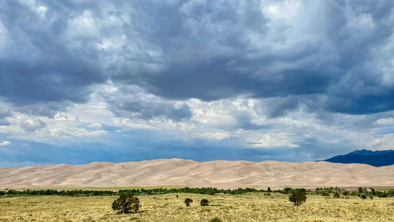 Great Sand Dunes vues du Visitor Center