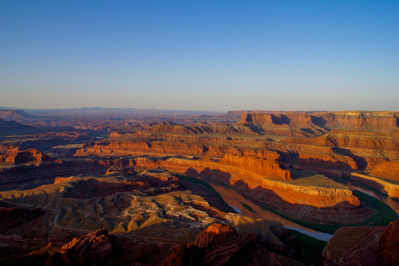 Dead Horse Point Overlook au lever du Soleil