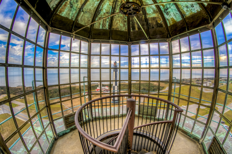 Sommet de Old Cape Henry Lighthouse