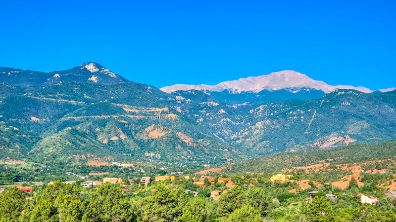 Pikes Peak, vu de High Point Overlook