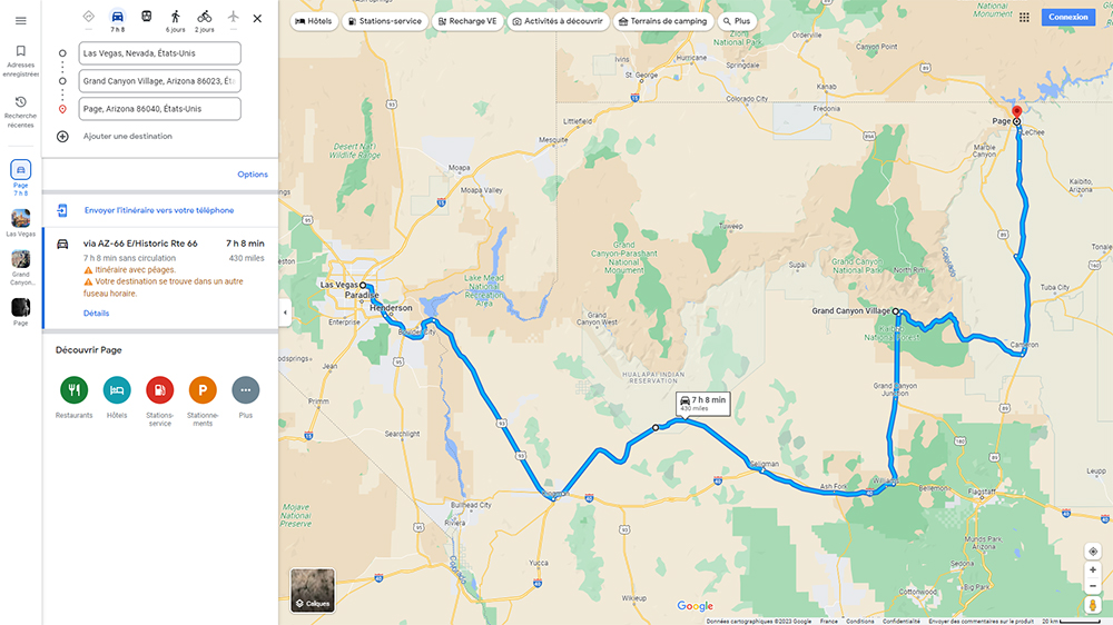 Forcer une étape intermédiaire sur Google Maps