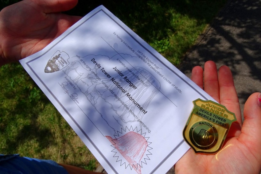 Diplôme et badge Junior Ranger Program