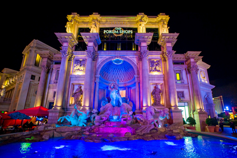 Fontaine devant The Forum Shops