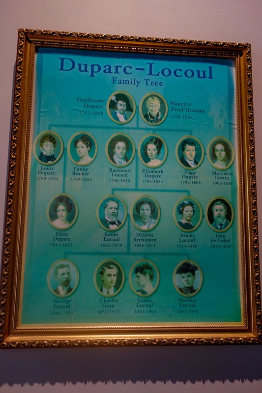Arbre généalogique des familles Duparc-Locoul