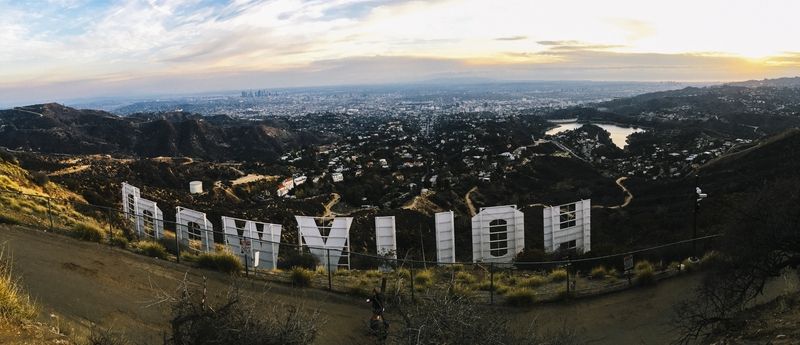 Hollywood Sign, au bout de Canyon Drive Trail