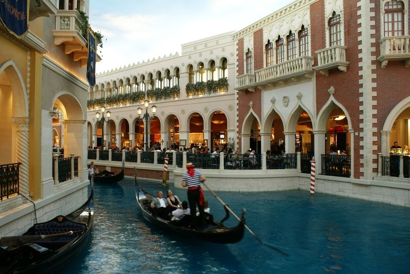 Les canaux intérieurs du Venetian