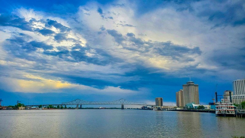 Le Mississippi vu de Riverfront Park