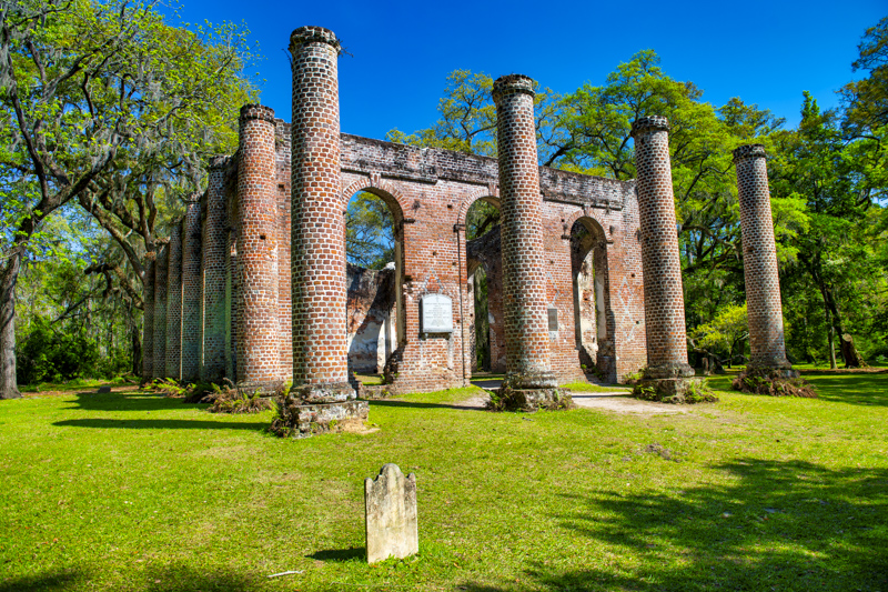 Old Sheldon Church Ruins