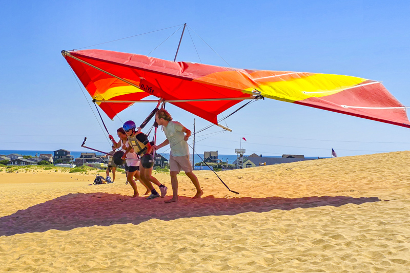 Deltaplane &agrave; Jockey's Ridge SP