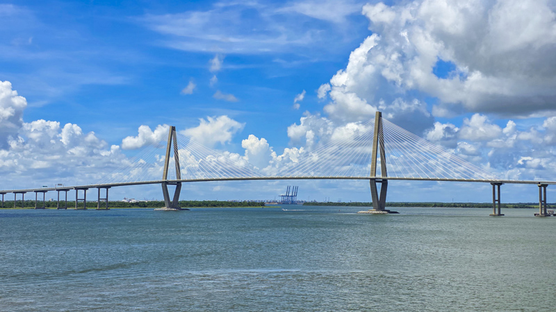 Vue sur Arthur Ravenel Jr. Bridge