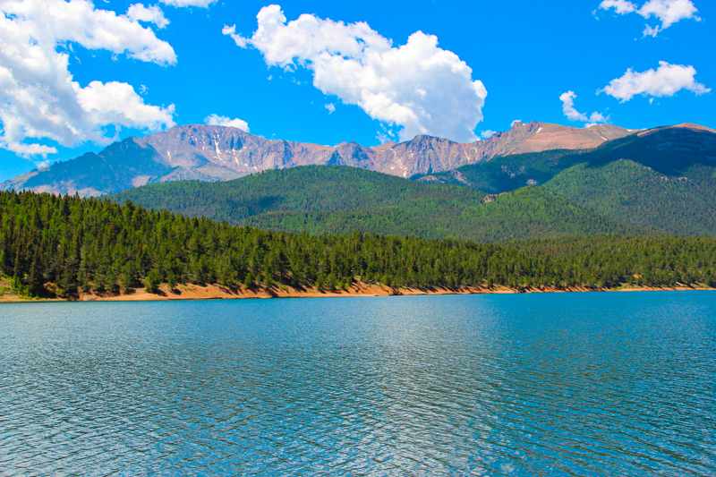 Pikes Peak, vu de Crystal Reservoir