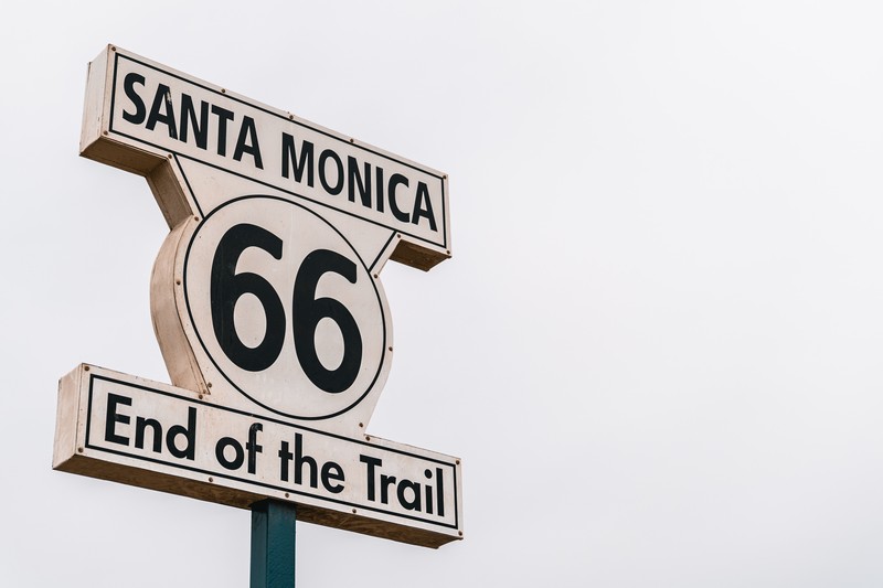 Route 66 End Sign