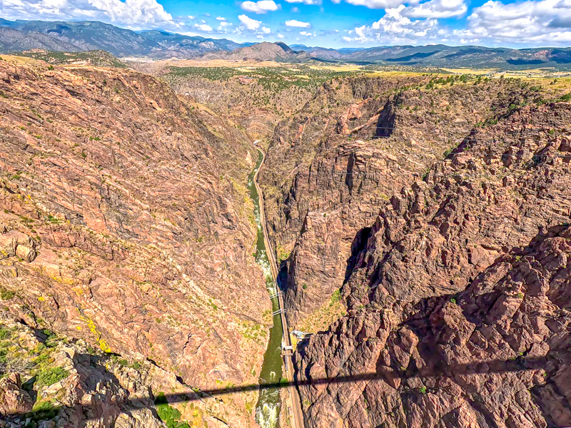 Royal Gorge vue de Royal Gorge Bridge