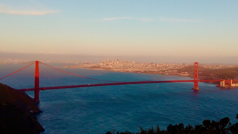 Golden Gate Bridge, vu de Hawk Hill