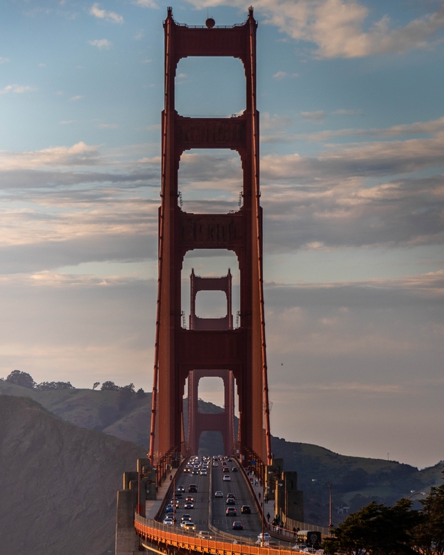 Golden Gate Bridge, vu de Golden Gate Overlook