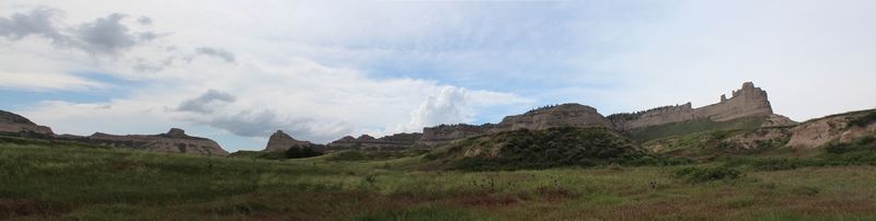 Scotts Bluff NM vu de Prairie View Trail