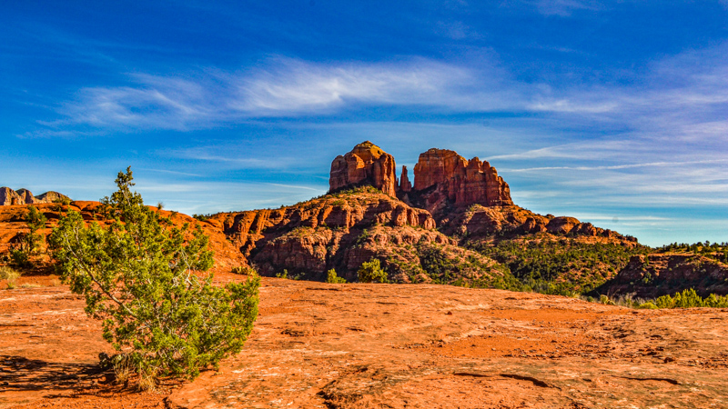 Cathedral Rock, vu de Secret Slickrock Trail