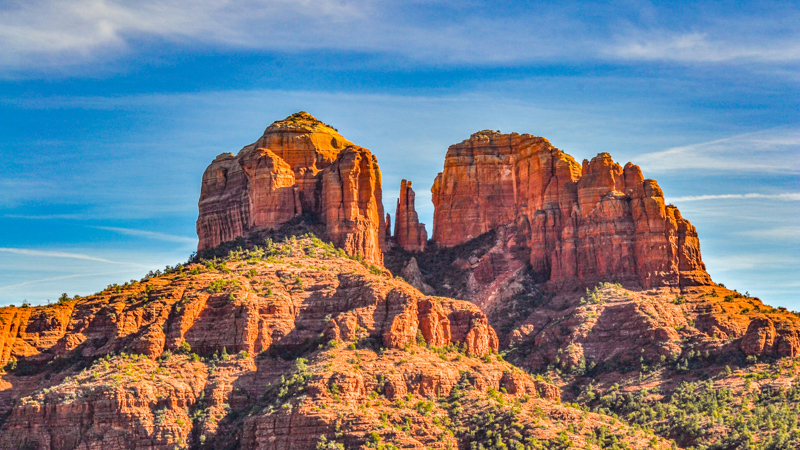Cathedral Rock, vu de Secret Slickrock Trail