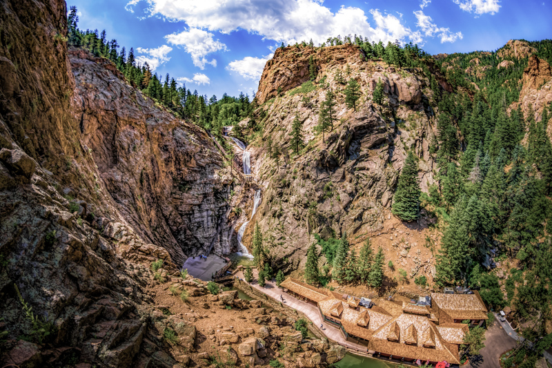 Seven Falls vu de Eagle's Nest