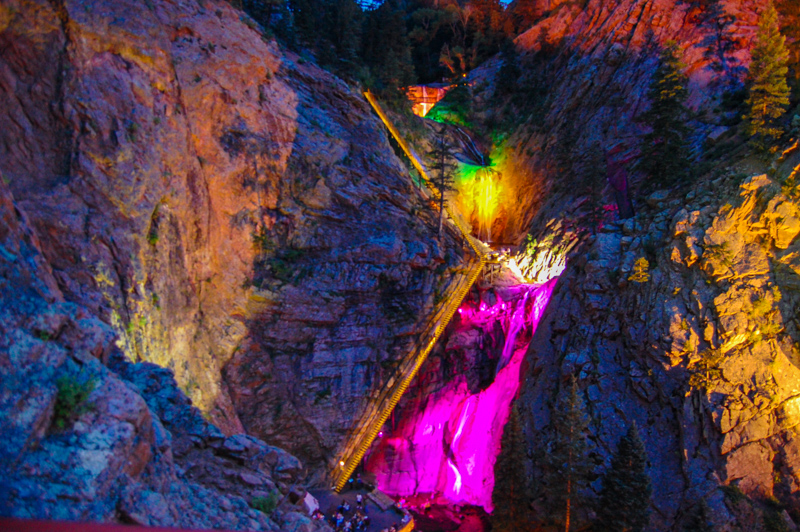 Seven Falls vu de Eagle's Nest