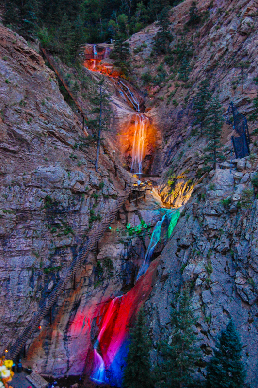 Seven Falls vu de Eagle's Nest