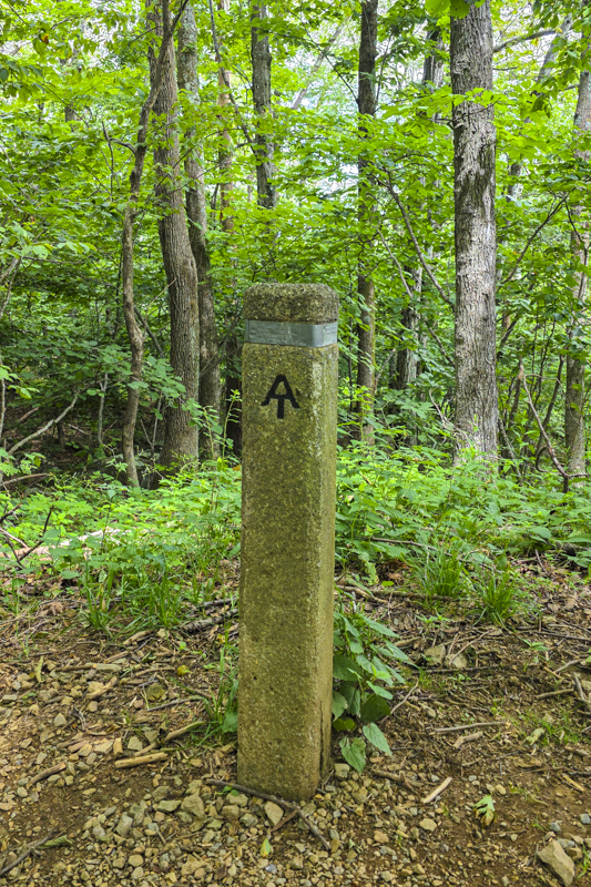 Appalachian Trail Marker, sur Big Meadows Loop