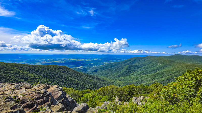 Vue de Hawksbill Summit