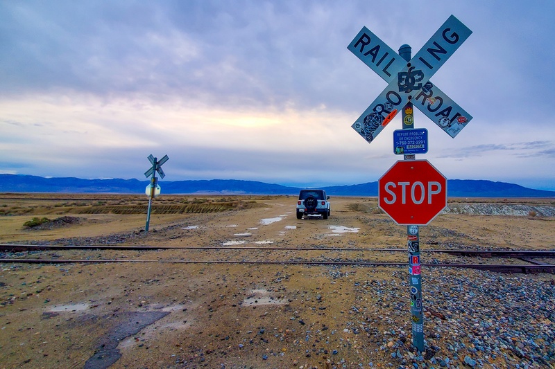 En route pour Trona Pinnacles