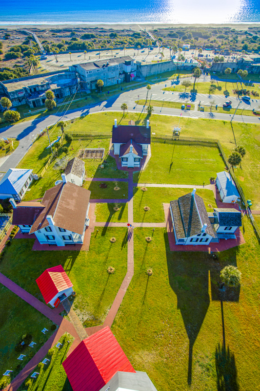 Vue du sommet de Tybee Island Light Station