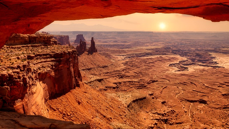 Buck Canyon, vu de Mesa Arch