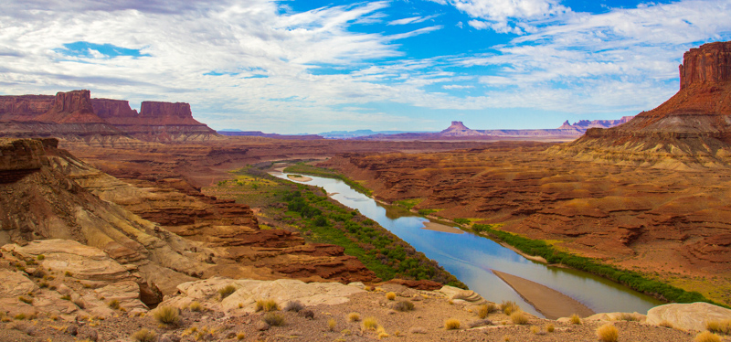 Green River vue de Fort Bottom Ruin