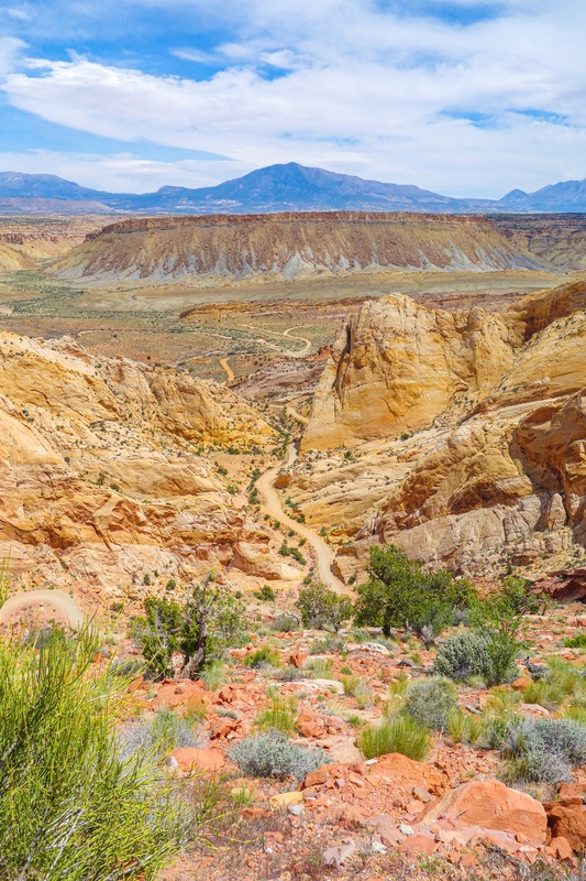 Lacets de la Burr Trail Road