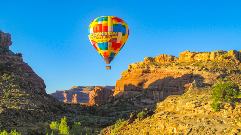 Survol en montgolfière