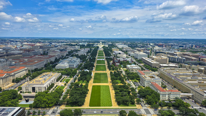 Vue du sommet de Washington Monument