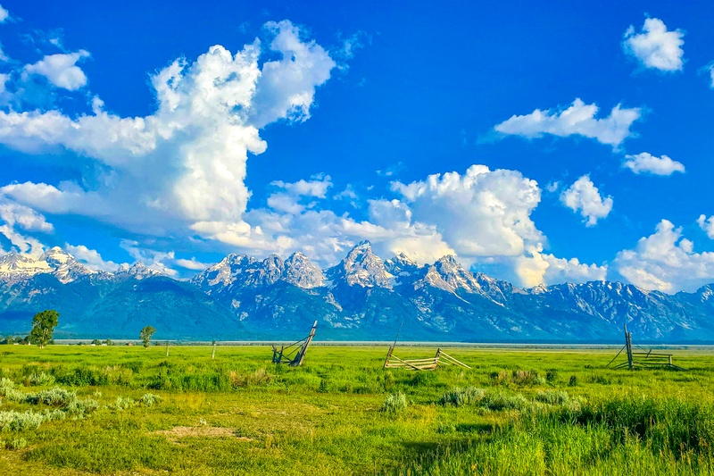 Teton Range vue de Mormon District