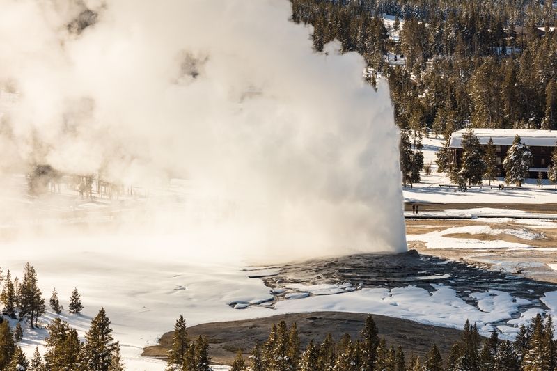 Old Faithful Geyser depuis Observation Point