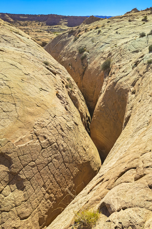 Zebra Slot Canyon vu d'en haut