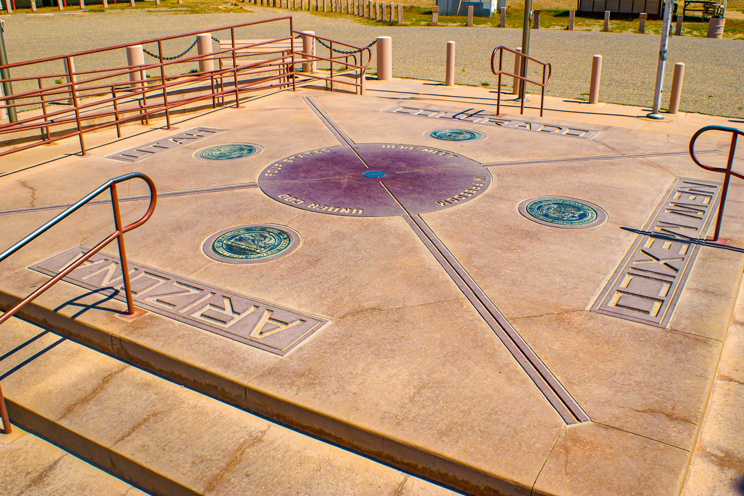 4 Rincones Four Corners Monument : être dans 4 États à la fois, c'est possible