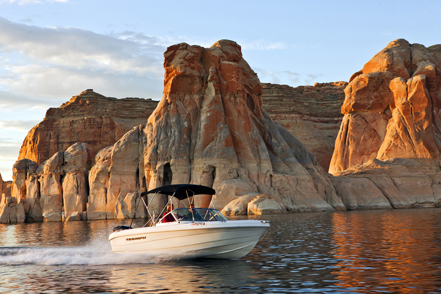 Bateau sur le Lake Powell