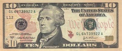 Billet de 10 dollars américain