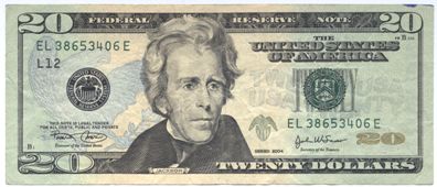 Billet de 20 dollars américain