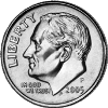 Pièce de 10 cents de dollar américain